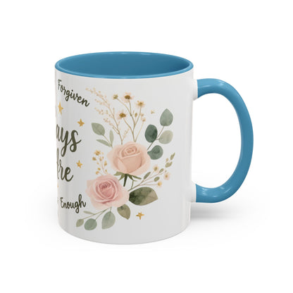 Christian Coffee Mug - "God Says You Are" Floral Inspirational Mug (11/15oz)