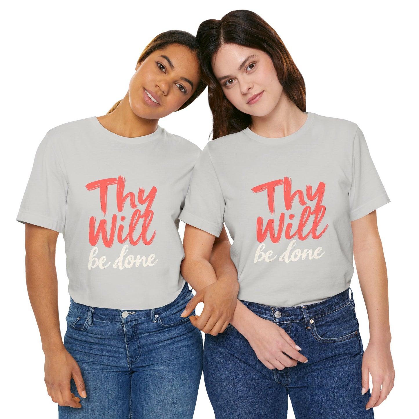 Thy Will Be Done T-Shirt | Christian Faith Typography Tee | Thoughtful Gift Idea | Perfect for Him or Her | Mom and Dad
