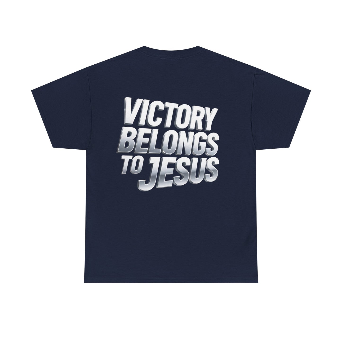 Victory Belongs to Jesus T-Shirt — Heavyweight Christian Faith Tee