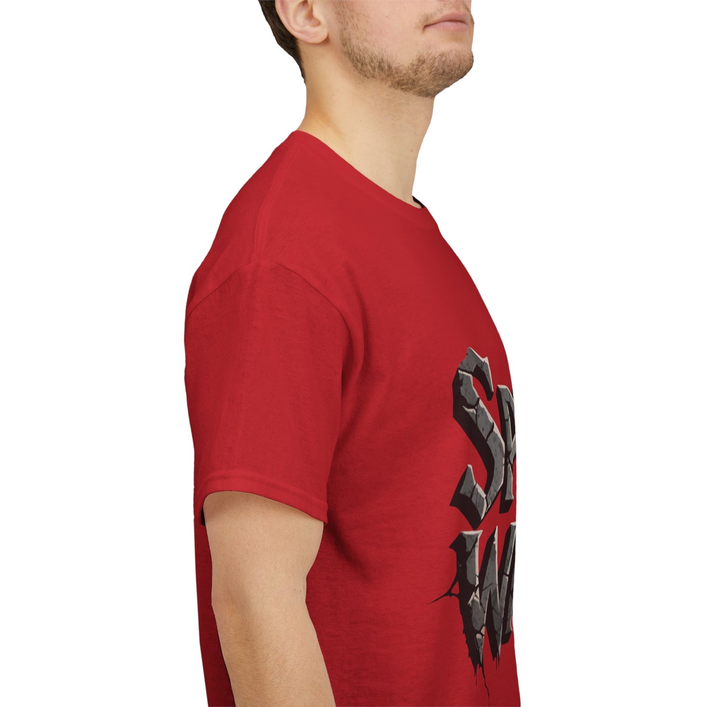 Spiritual Warrior T-Shirt — Gothic Lettering Faith & Strength Tee