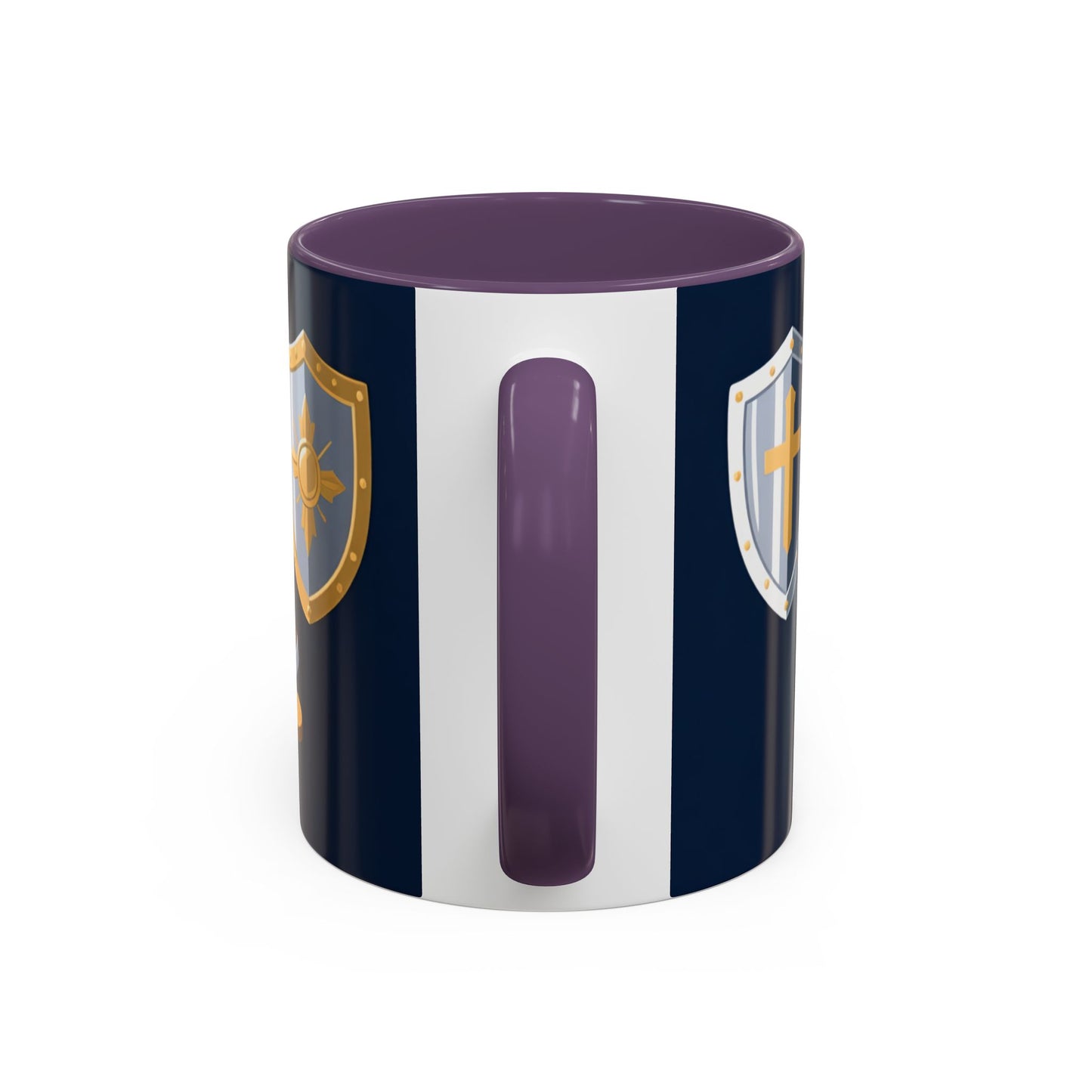 Christian Knight Coffee Mug — “Suit Up Daily” Accent Ceramic Mug