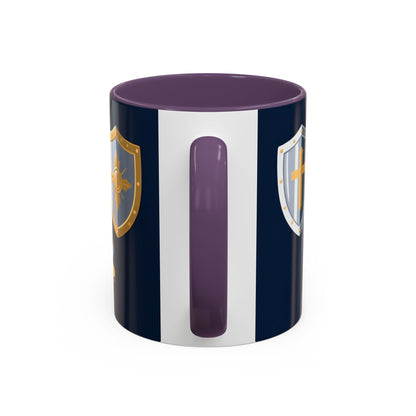 Christian Knight Coffee Mug — “Suit Up Daily” Accent Ceramic Mug