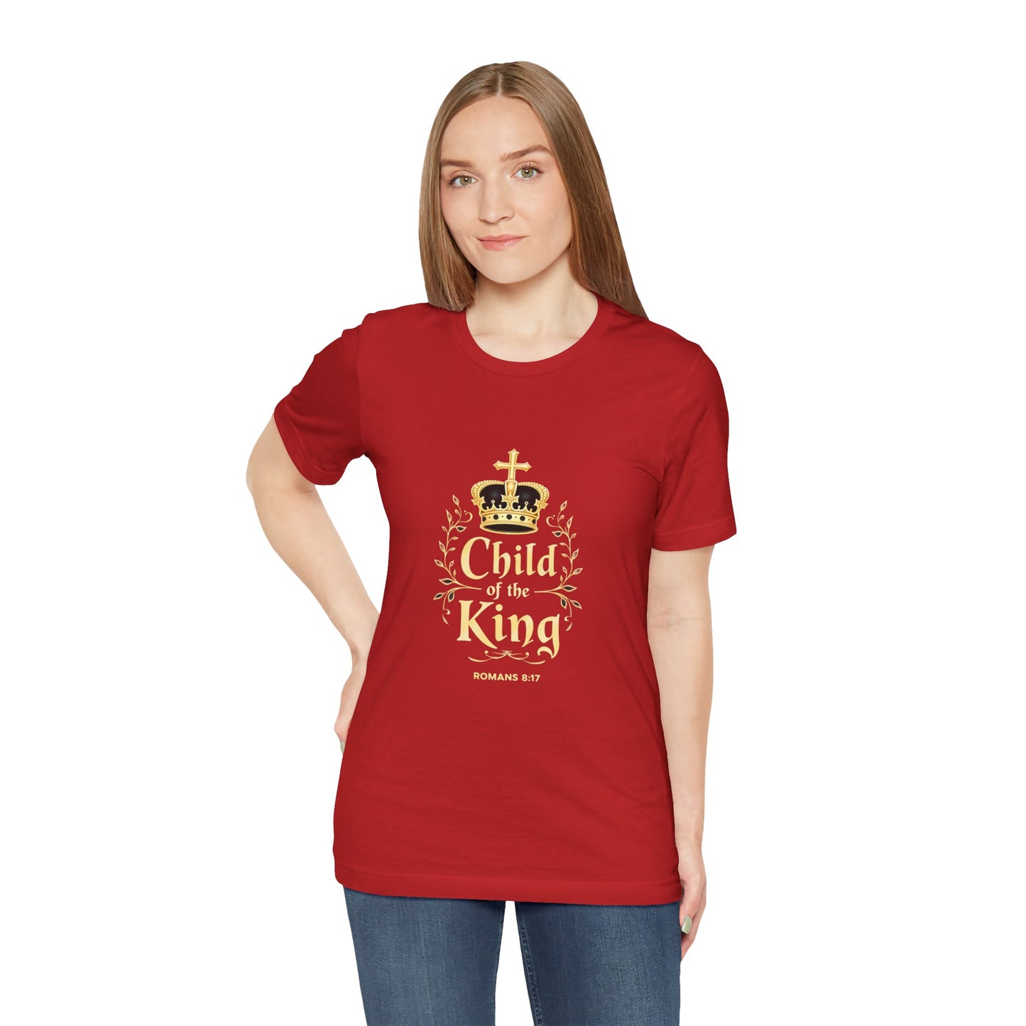 Child of the King T-Shirt | Romans 8:17 Christian Crown Tee | Perfect Gift for Believers  | Thoughtful Christian Gift