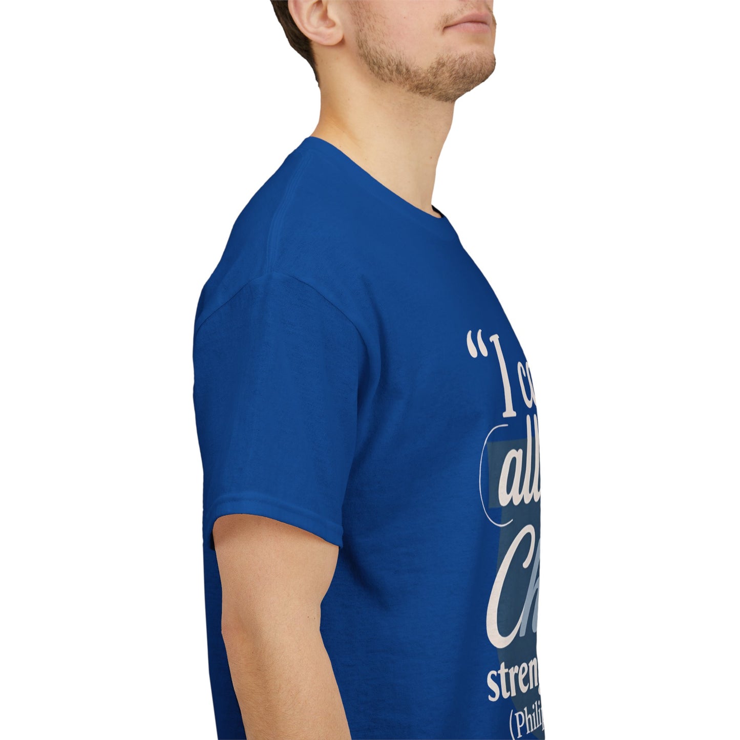 Philippians 4:13 Cotton Tee — "I Can Do All Things" Christian Prayer T-Shirt