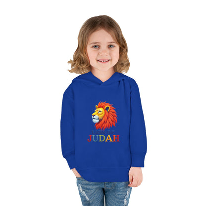 Lion of Judah Toddler Hoodie — Christian Kids Pullover with Colorful Lion Graphic