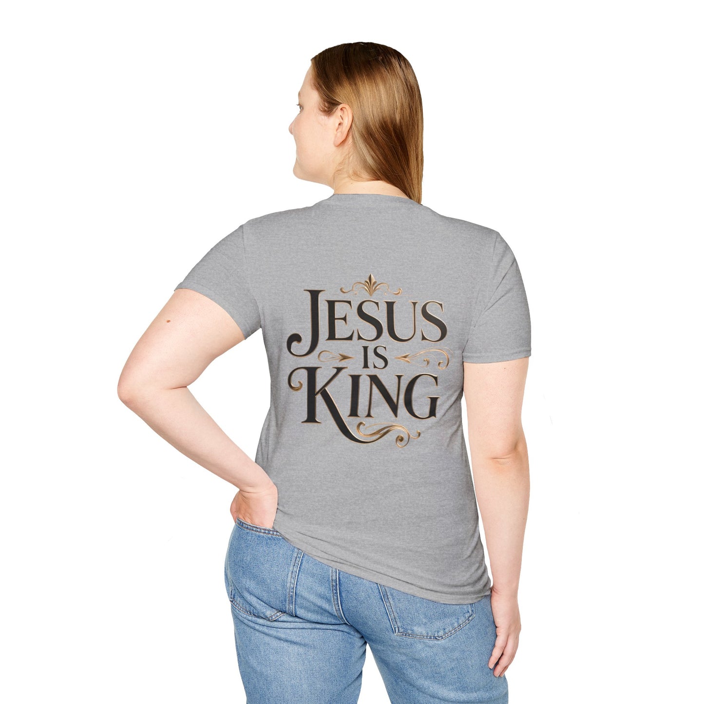 Jesus Is King T-Shirt — Christian Faith Graphic Tee, Inspirational Worship Shirt