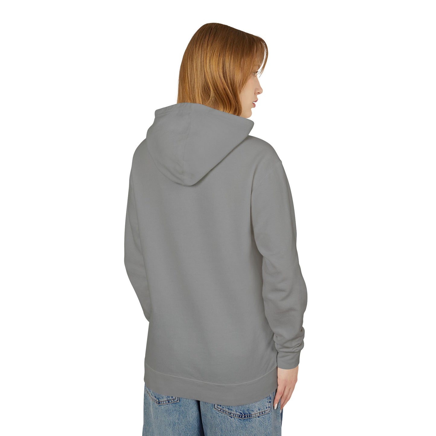 Lightweight Dove-in-Wreath Hoodie — Charcoal Comfort