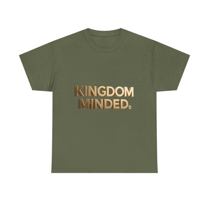 Faith & Focus Tee — Gold Typography Cotton Shirt