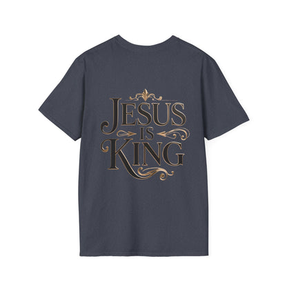 Jesus Is King T-Shirt — Christian Faith Graphic Tee, Inspirational Worship Shirt