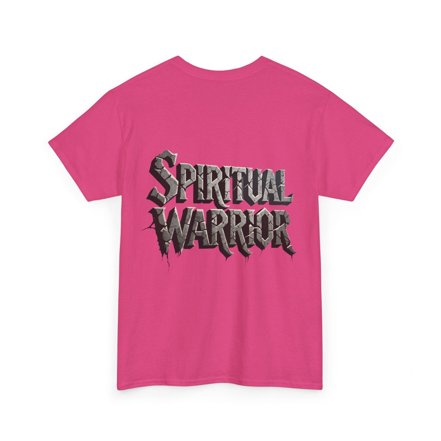 Spiritual Warrior T-Shirt — Gothic Lettering Faith & Strength Tee