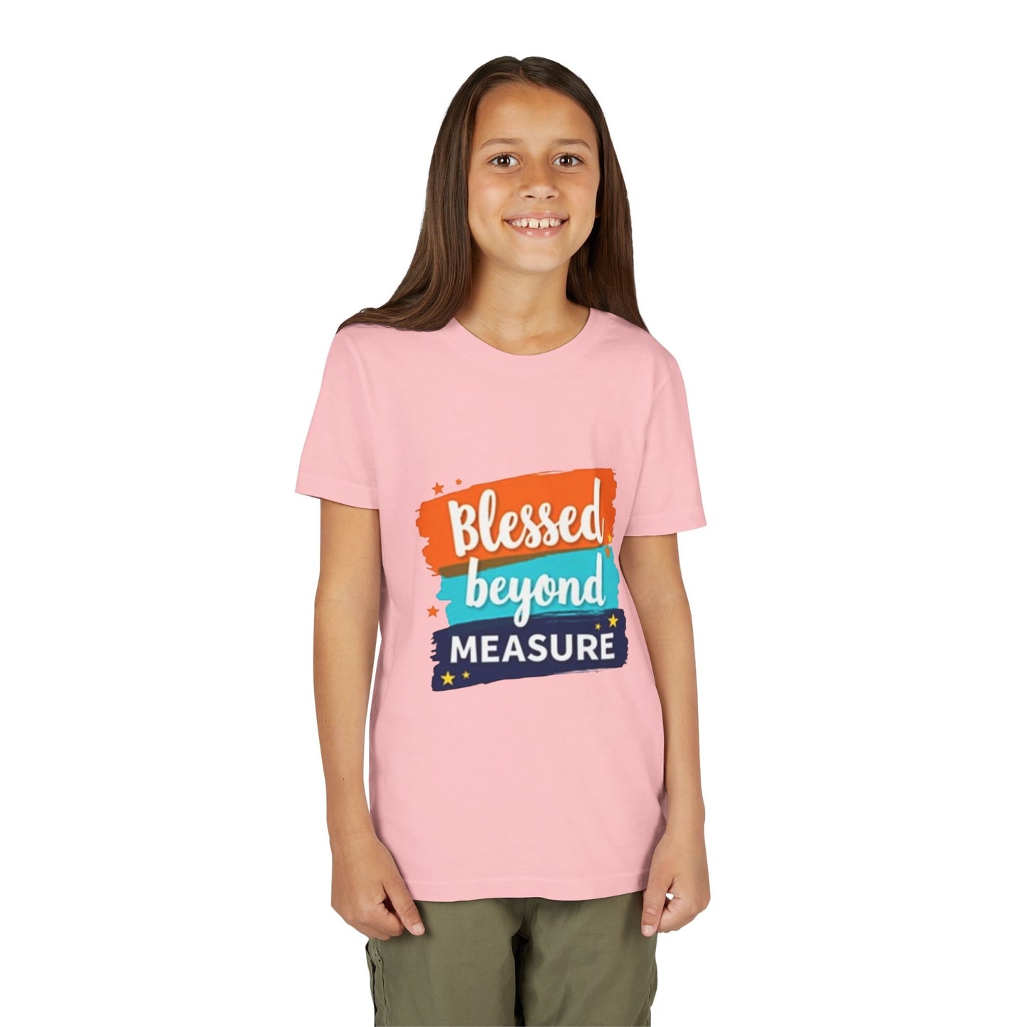 Blessed Beyond Measure Youth Tee | Inspirational Kids Shirt, Faith Design