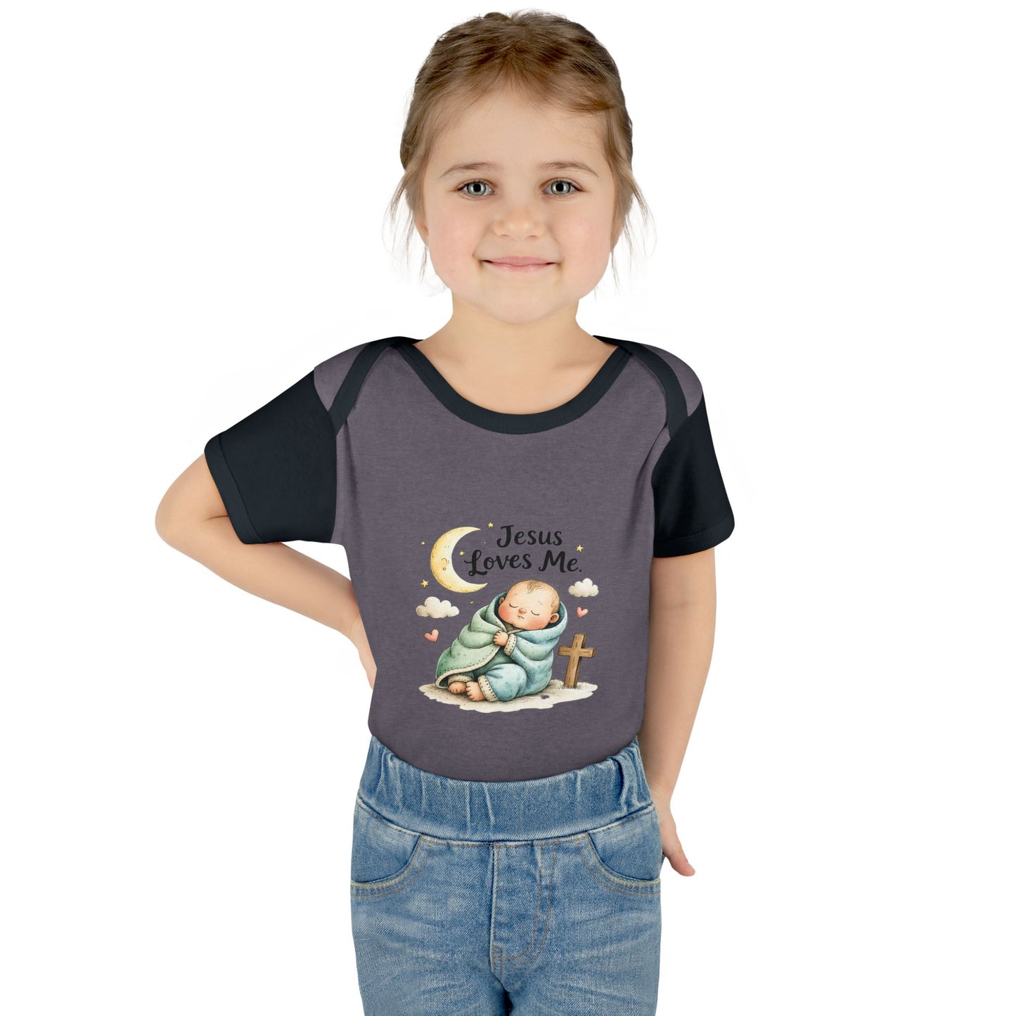 Jesus Loves Me Baby Bodysuit - Infant Christian Onesie for Newborns