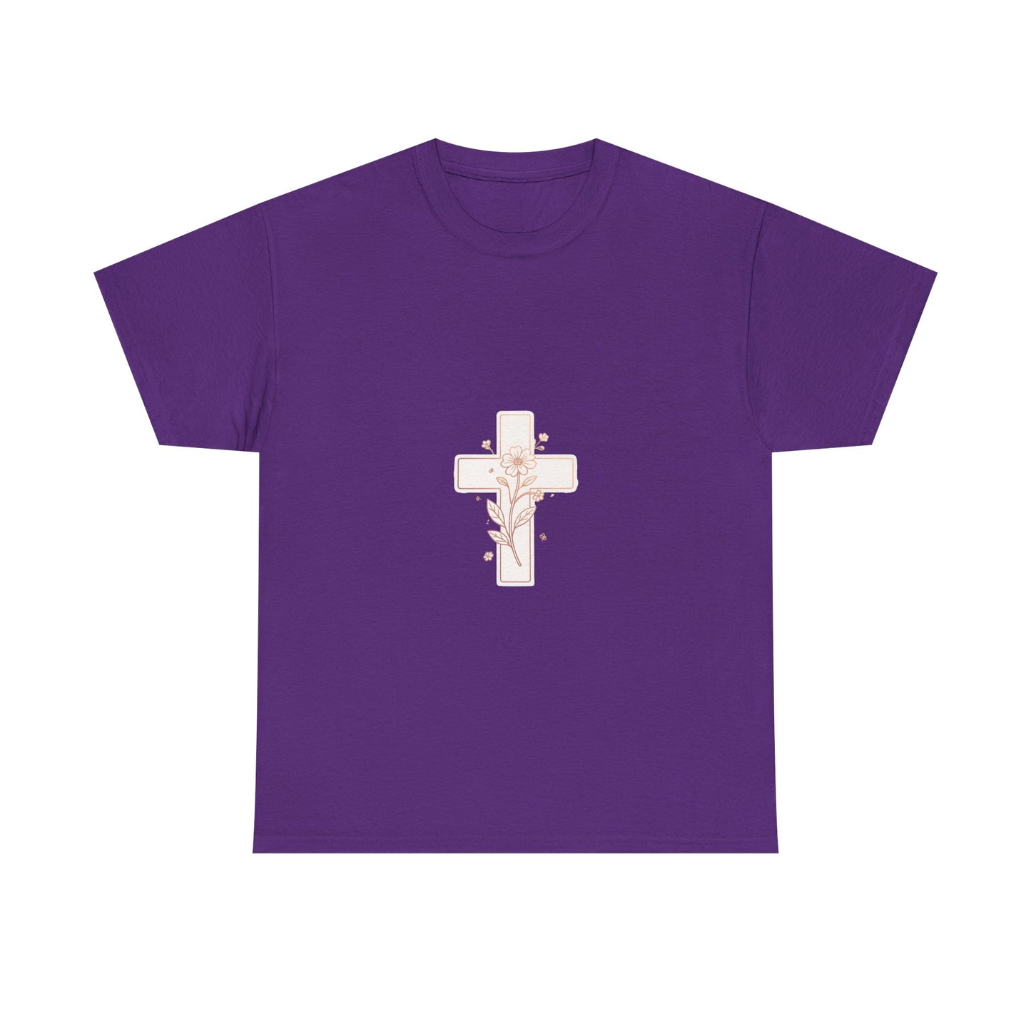 Floral Cross Tee — Delicate Bloom Christian T-Shirt | Meaningful gifts for teens and adults