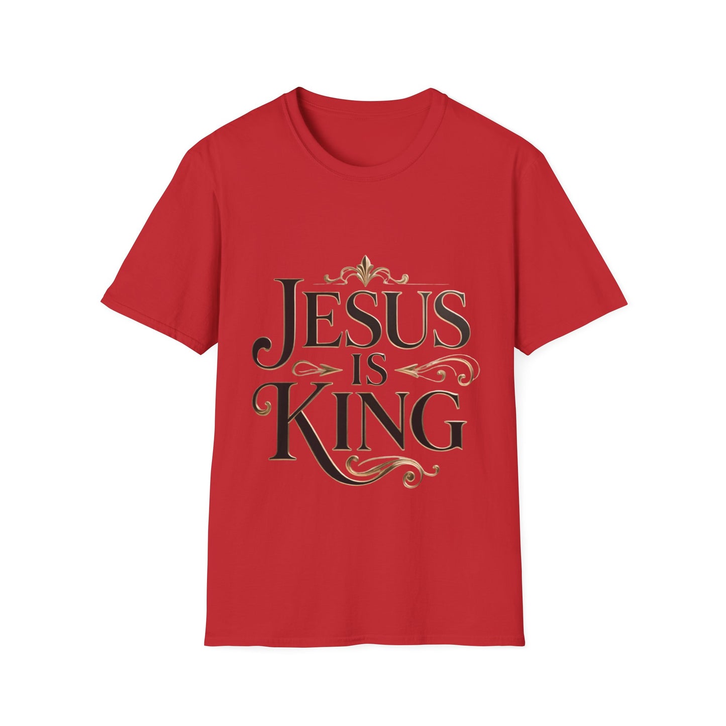 Jesus Is King T-Shirt — Christian Faith Graphic Tee, Inspirational Worship Shirt