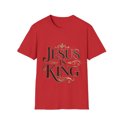 Jesus Is King T-Shirt — Christian Faith Graphic Tee, Inspirational Worship Shirt