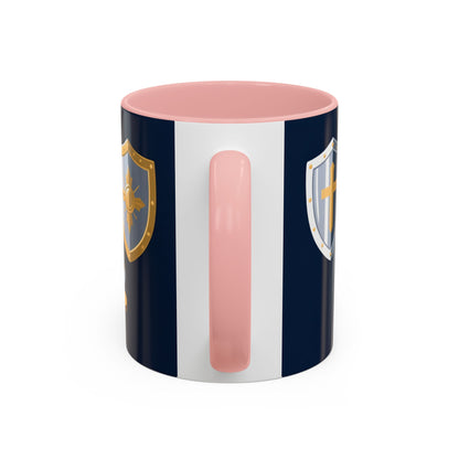 Christian Knight Coffee Mug — “Suit Up Daily” Accent Ceramic Mug