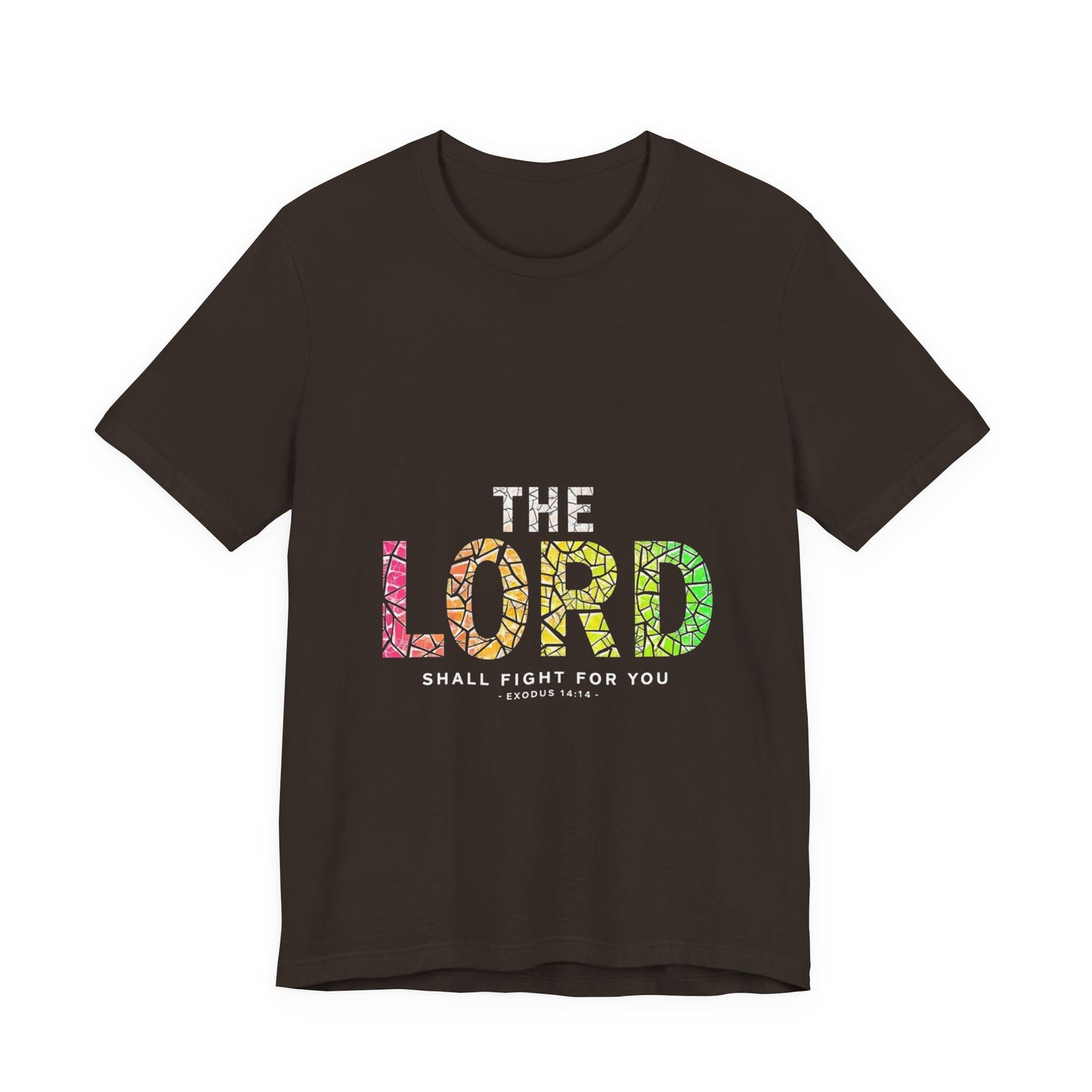 The LORD multicolor mosaic Tee | T-Shirt, Christian faith typography