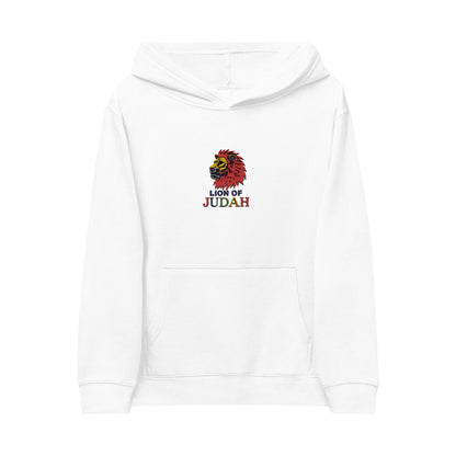 Kids Hoodie - Embroidered 'Lion of Judah' Colorful Lion Design