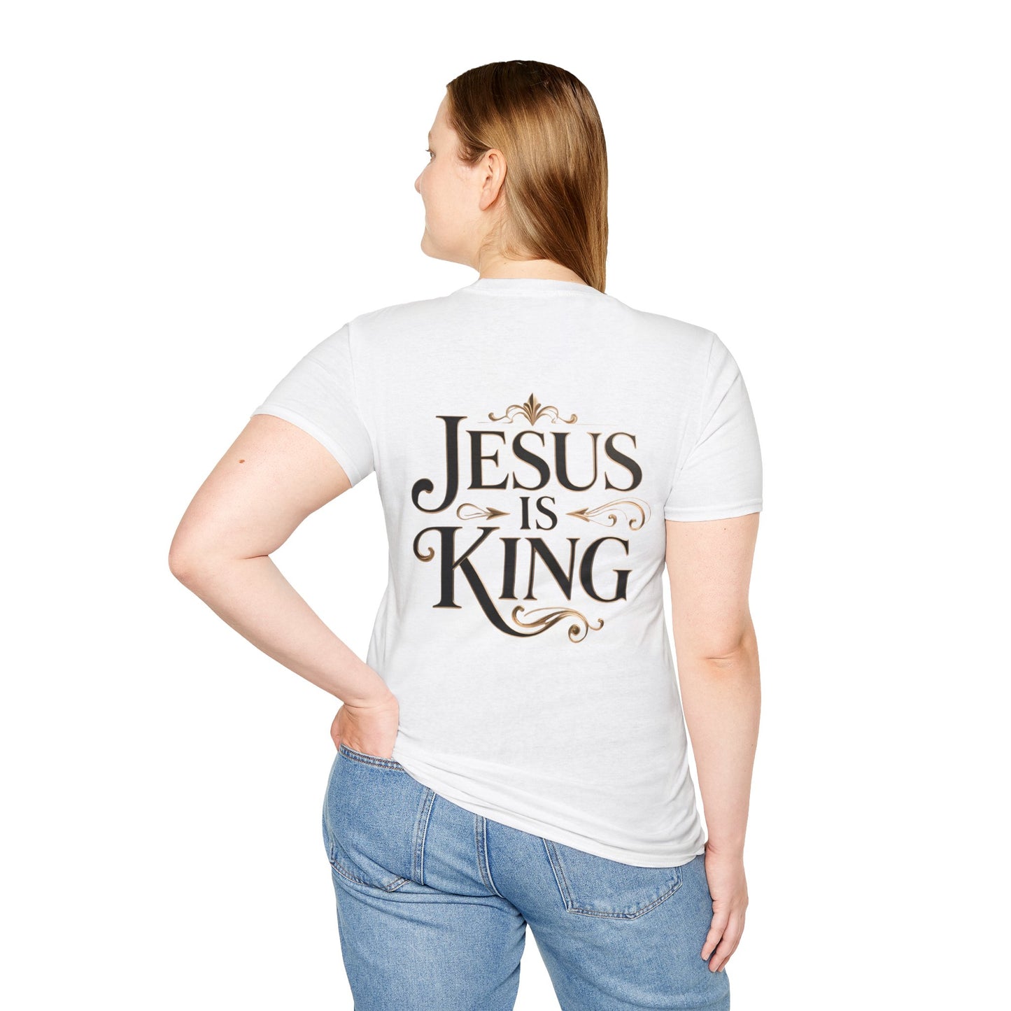 Jesus Is King T-Shirt — Christian Faith Graphic Tee, Inspirational Worship Shirt