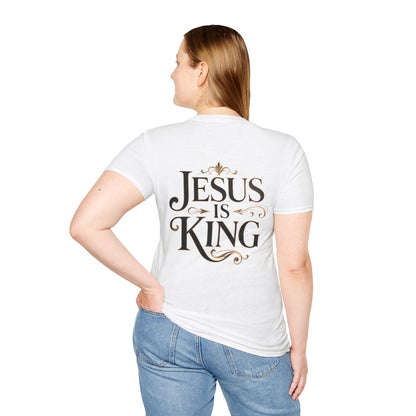 Jesus Is King T-Shirt — Christian Faith Graphic Tee, Inspirational Worship Shirt