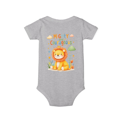 Mighty and Courageous Lion Infant One‑Piece Bodysuit | Perfect Gift for Baby Showers | Birthday Gifts (Copy)
