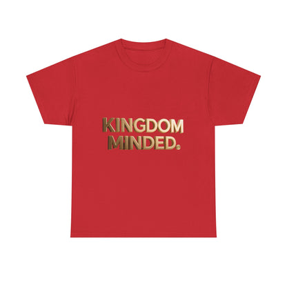 Faith & Focus Tee — Gold Typography Cotton Shirt