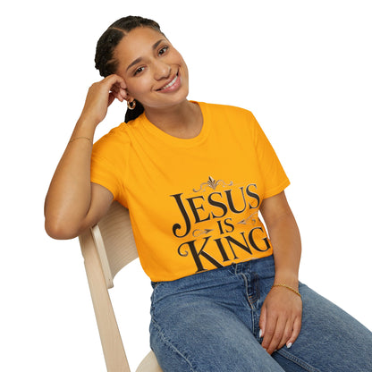 Jesus Is King T-Shirt — Christian Faith Graphic Tee, Inspirational Worship Shirt