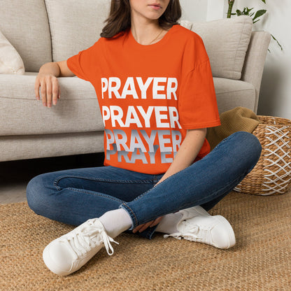 Prayer Repeat T-Shirt | Bold Spiritual Graphic Tee Gift