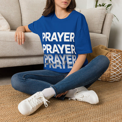 Prayer Repeat T-Shirt | Bold Spiritual Graphic Tee Gift