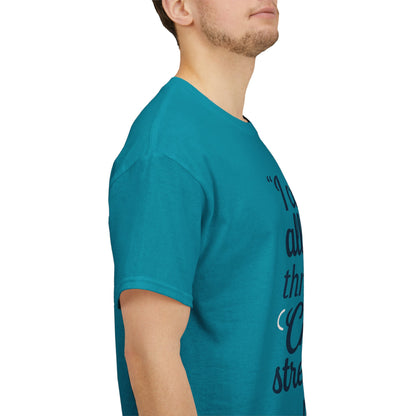 Inspirational Christian T-Shirt - "I Can Do All Things Through Christ" Bible Verse Tee
