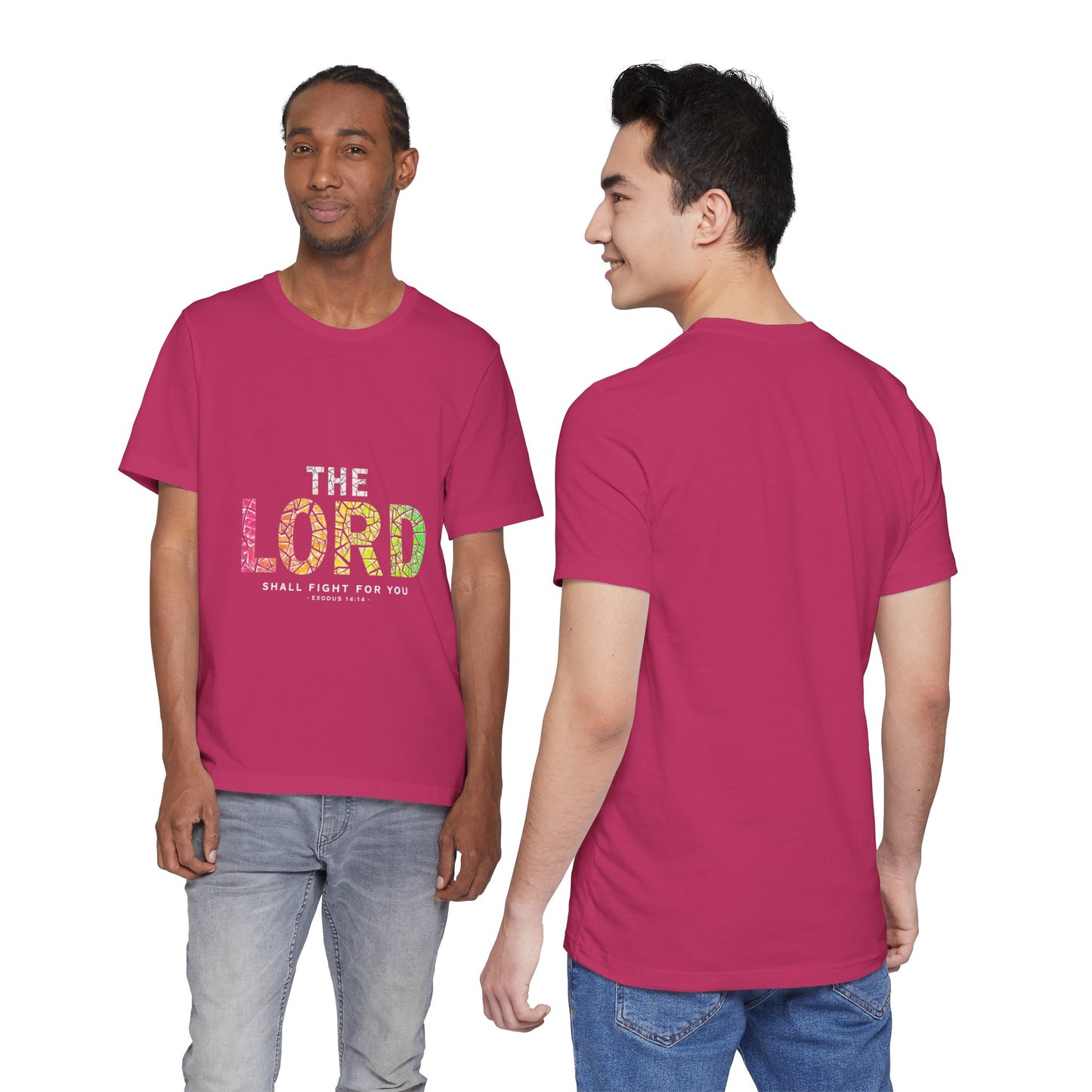 The LORD multicolor mosaic Tee | T-Shirt, Christian faith typography
