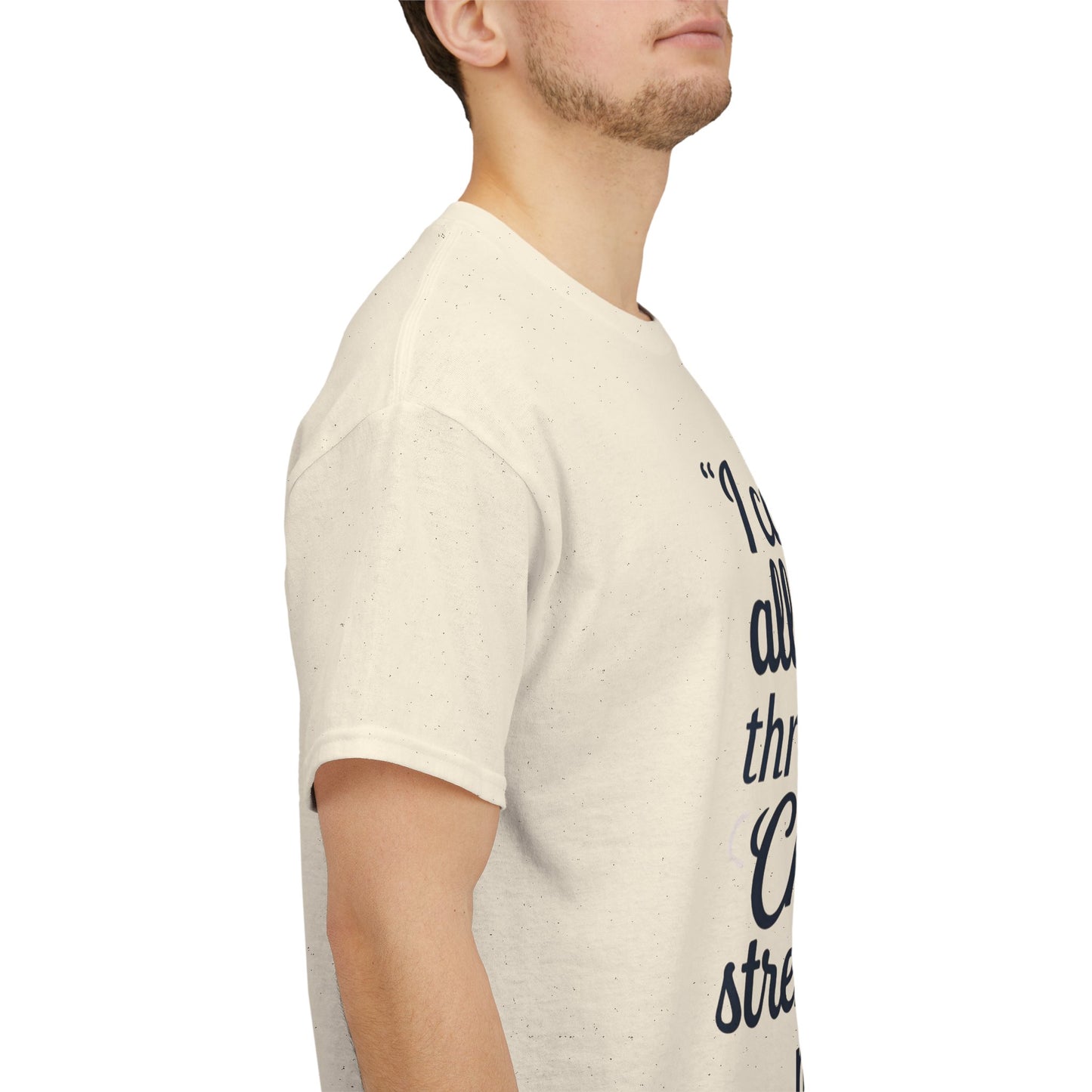 Inspirational Christian T-Shirt - "I Can Do All Things Through Christ" Bible Verse Tee