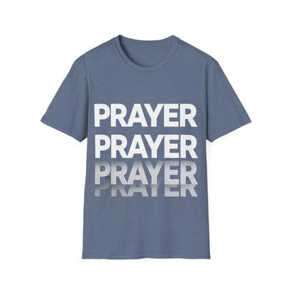 Prayer Repeat T-Shirt | Bold Spiritual Graphic Tee Gift