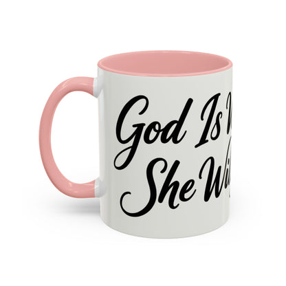 Inspirational Script Coffee Mug — "Strength Lives in Small, Steady Moments" (11/15 oz)