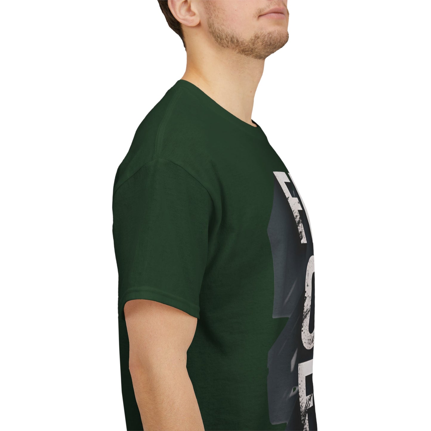 Faith Over Fear Cotton Tee — Distressed Inspirational Graphic