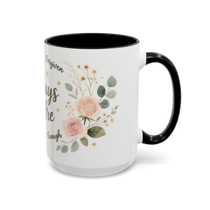 Christian Coffee Mug - "God Says You Are" Floral Inspirational Mug (11/15oz)