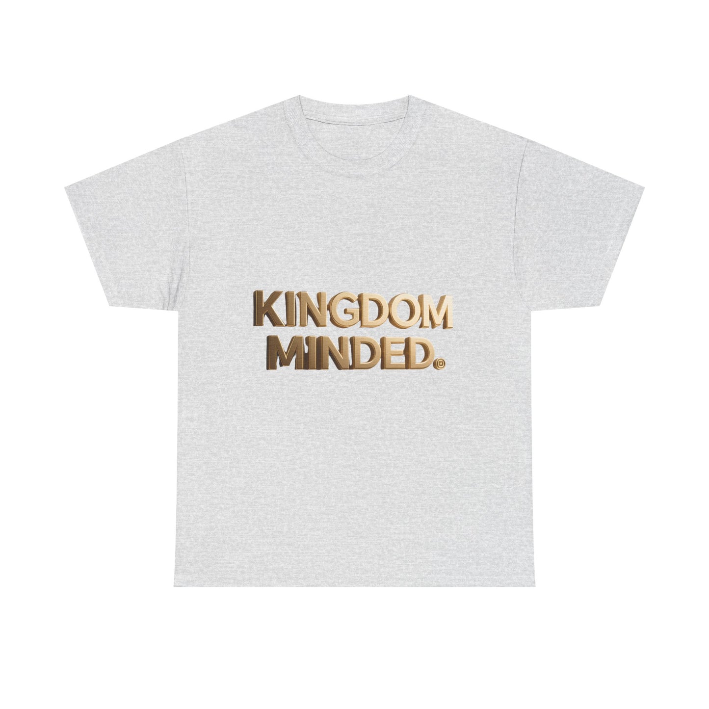 Faith & Focus Tee — Gold Typography Cotton Shirt