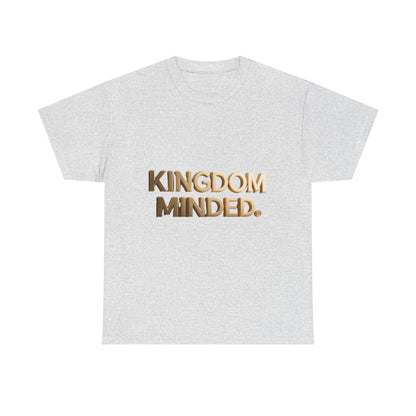 Faith & Focus Tee — Gold Typography Cotton Shirt