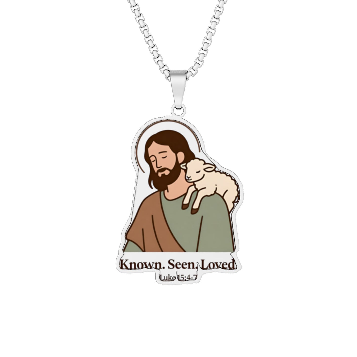 Unique Shepherd with Lamb Pendant | Meaningful Faithful Gift Idea