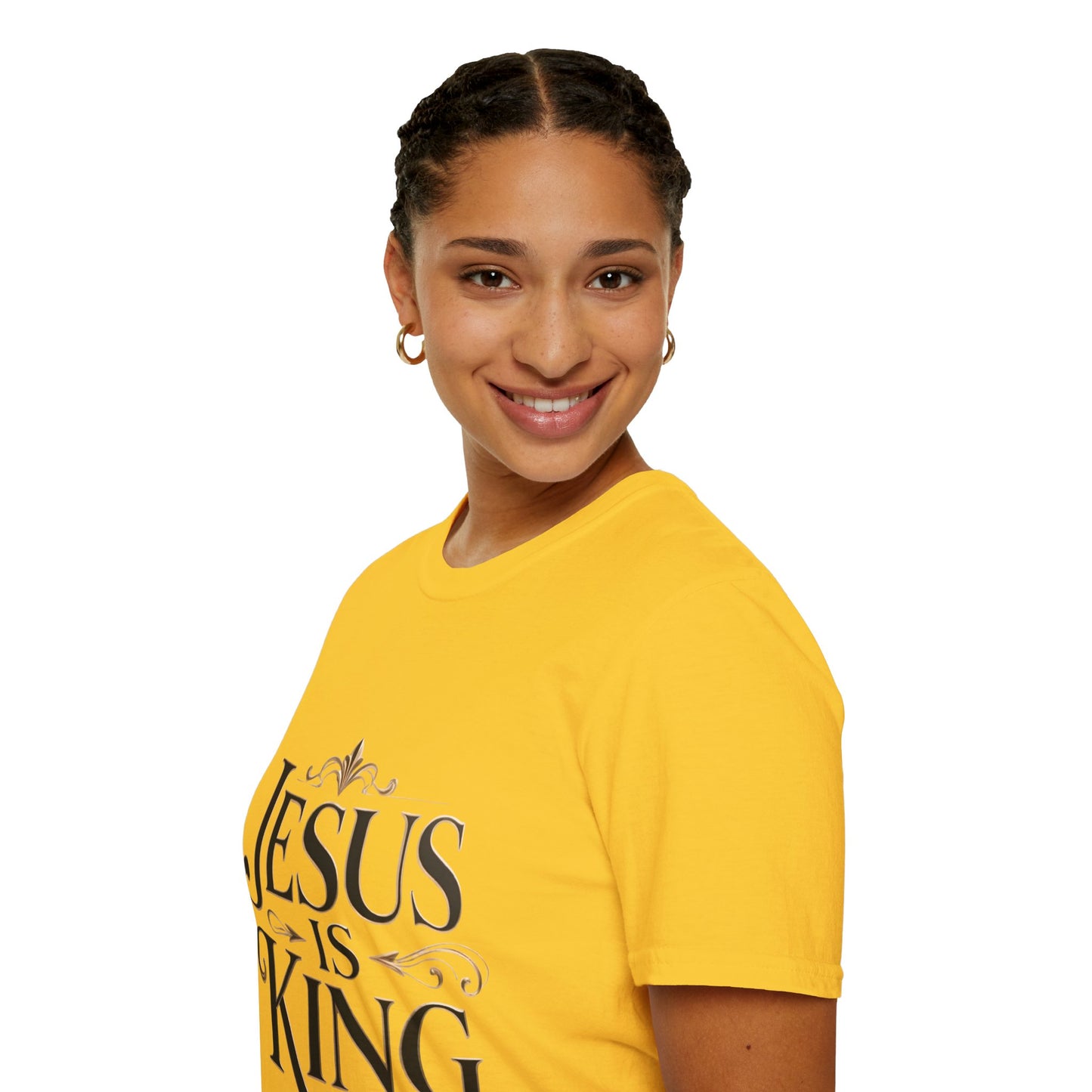 Jesus Is King T-Shirt — Christian Faith Graphic Tee, Inspirational Worship Shirt