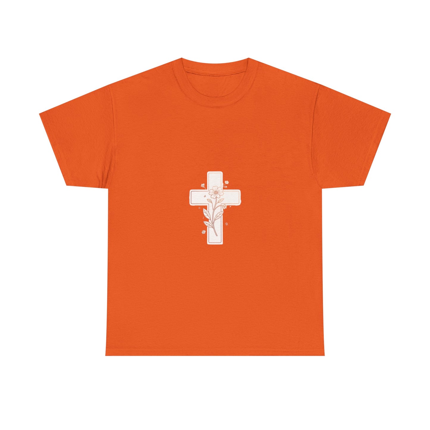 Floral Cross Tee — Delicate Bloom Christian T-Shirt | Meaningful gifts for teens and adults