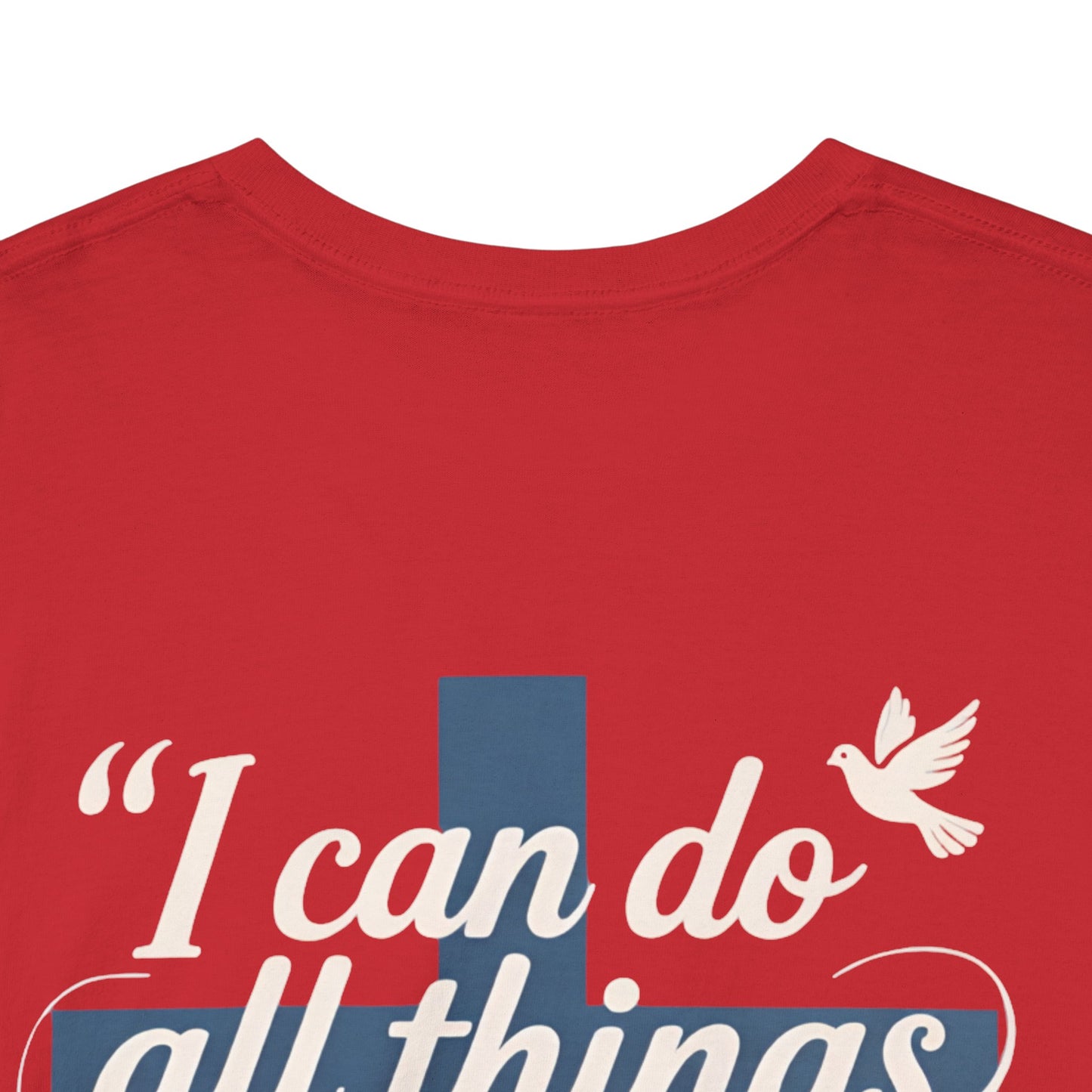 Philippians 4:13 Cotton Tee — "I Can Do All Things" Christian Prayer T-Shirt