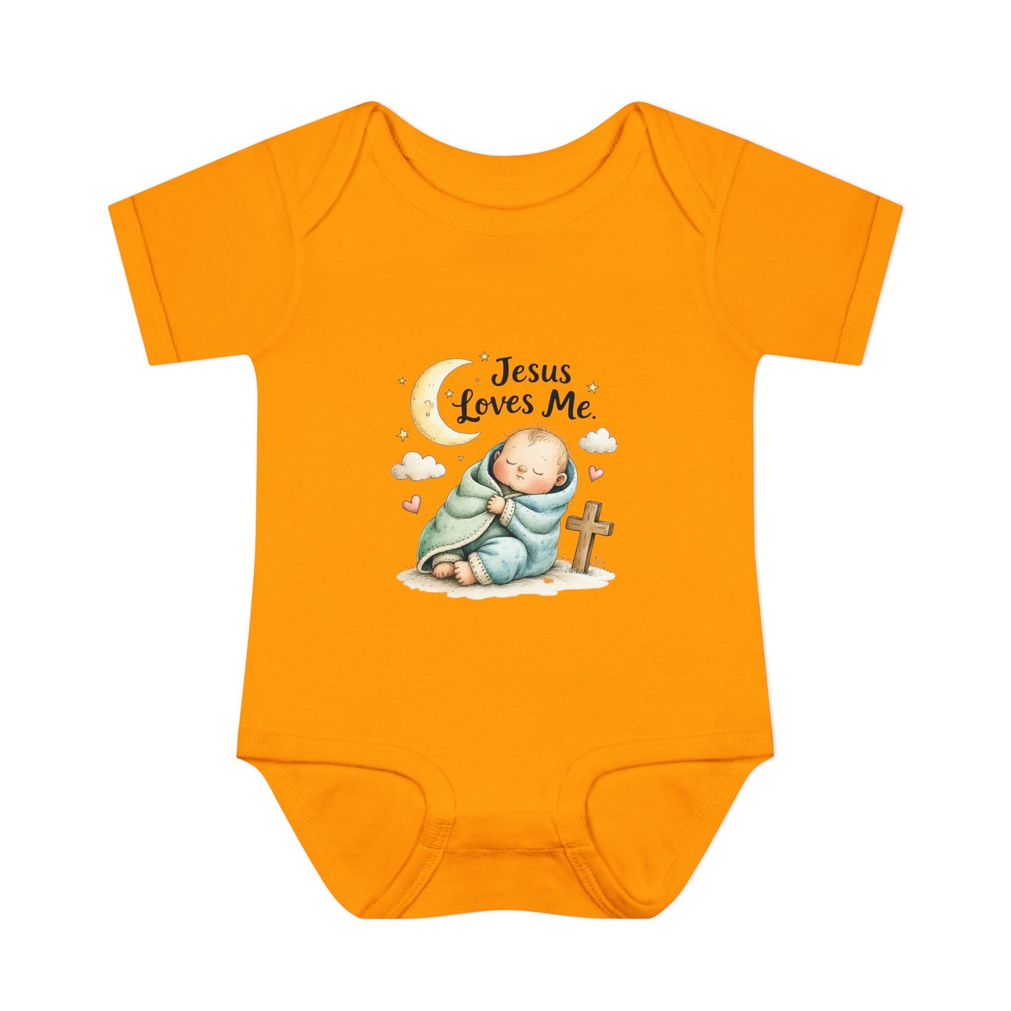 Jesus Loves Me Baby Bodysuit - Infant Christian Onesie for Newborns
