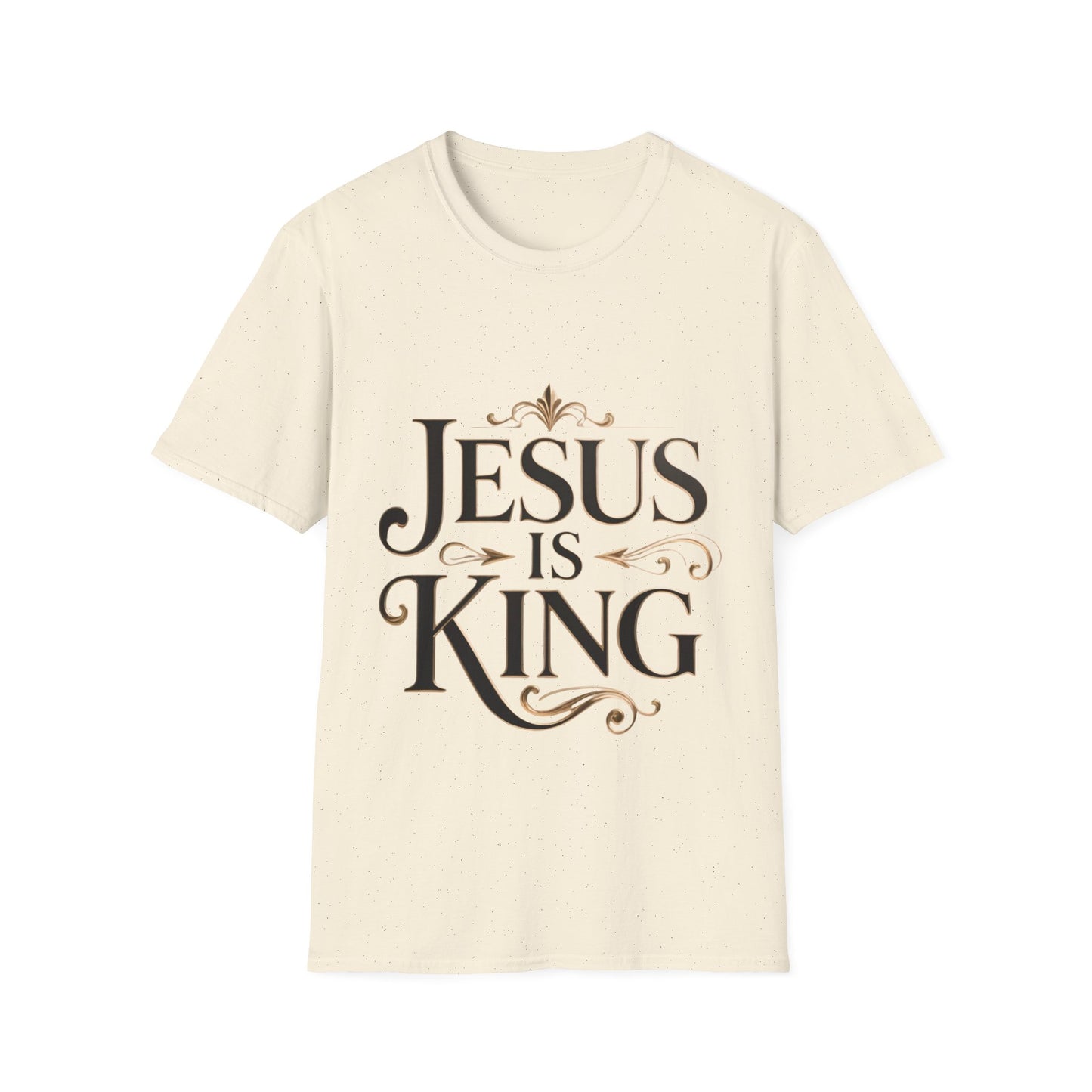 Jesus Is King T-Shirt — Christian Faith Graphic Tee, Inspirational Worship Shirt