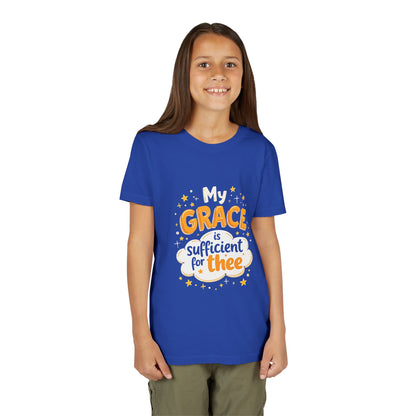 Grace thee Youth Tee | Kids Christian Shirt, Inspirational Cloud Design