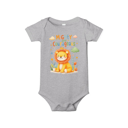 Mighty and Courageous Lion Infant One‑Piece Bodysuit | Perfect Gift for Baby Showers | Birthday Gifts (Copy)