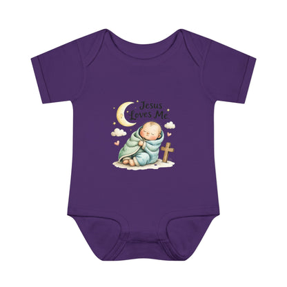Jesus Loves Me Baby Bodysuit - Infant Christian Onesie for Newborns