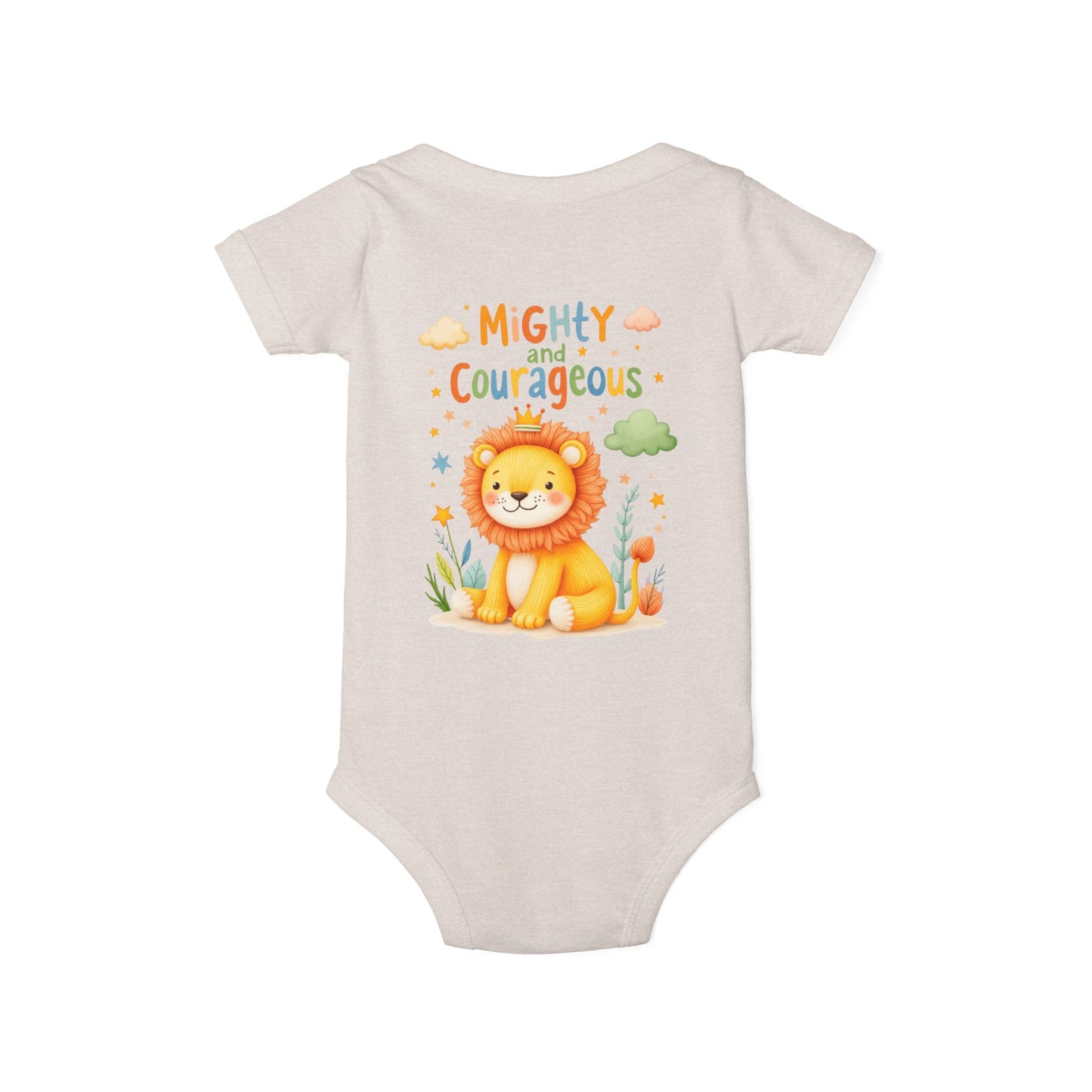 Mighty and Courageous Lion Infant One‑Piece Bodysuit | Perfect Gift for Baby Showers | Birthday Gifts (Copy)