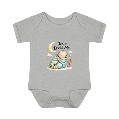 Jesus Loves Me Baby Bodysuit - Infant Christian Onesie for Newborns