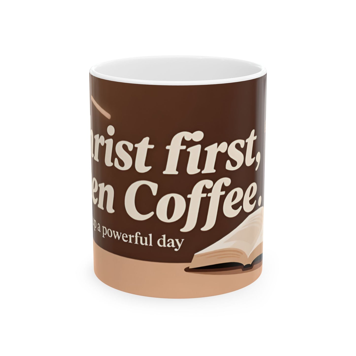 Christ First Then Coffee mug | Christian faith coffee mug, scripture morning cup